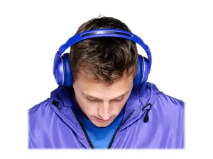 "Skullcandy" belaidės ausinės Cassette Wireless/Wired, On-Ear, mikrofonas, 3,5 mm, "Bluetooth", mėlynos spalvos