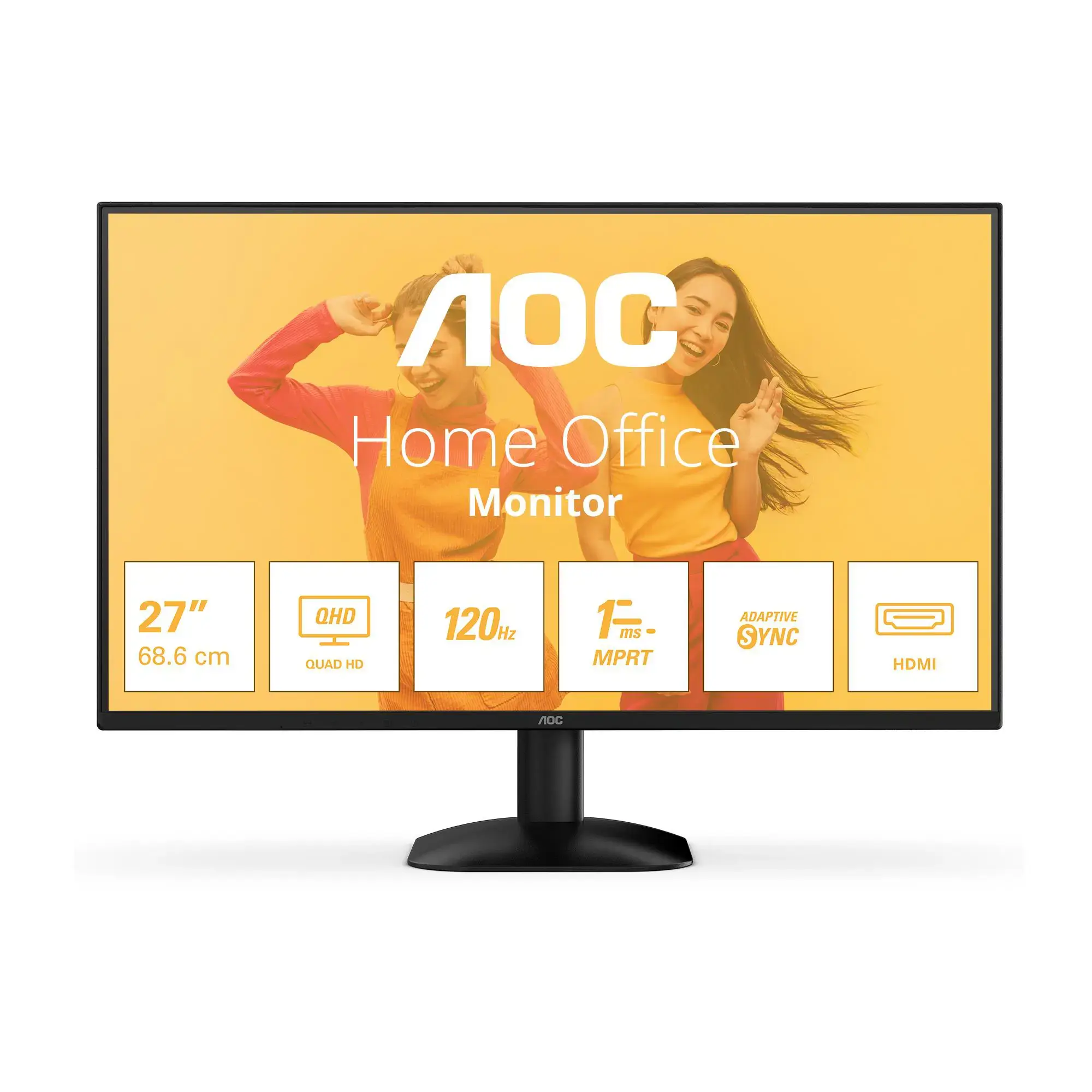 LCD Monitor AOC 27 " 2560 x 1440 pixels Quad HD Native aspect ratio 16:9 LED Flat Q27B35S3