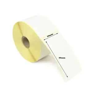 Adhesive Thermal Labels Vellum 50x99mm, 500pcs