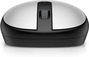 HP 240 Pike Silver Bluetooth Mouse, Ambidextrous, Optical, Bluetooth, 1600 DPI, Silver