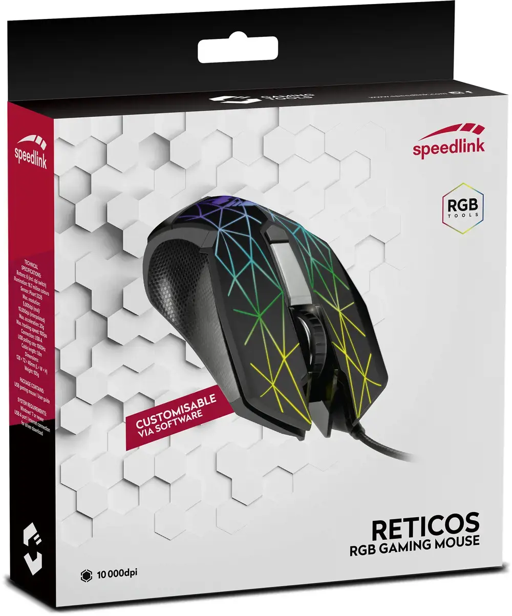 "Speedlink" pelė "Reticos RGB" (SL-680011-BK)