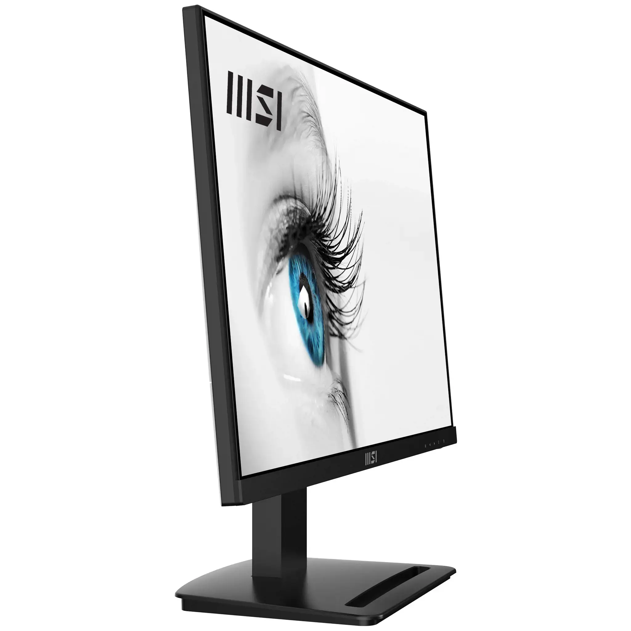 MSI Pro MP243X 23,8 colių monitorius, "Full HD" (1920 x 1080), 100 Hz, IPS, 4 ms, HDMI, "DisplayPort", įmontuoti garsiakalbiai, apsaugotas nuo atspindžių, nuo mirgėjimo, mažiau mėlynos šviesos, sertifikuotas TÜV, VESA, "Kensington", juodas, 60,5 cm (23,8"), 1920 x 1080 taškų, "Full HD", 1 ms, juodas