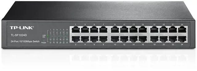 TP-Link TL-SF1024D, Fast Ethernet (10/100), Rack mounting
