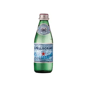 Natūralus mineralinis vanduo S.PELLEGRINO, gazuotas, 0.25 l, stiklinis butelis D