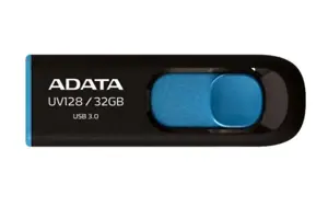 A-DATA UV128 128GB USB3.0 atmintinė juoda