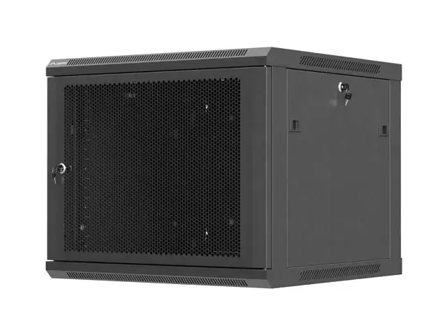 Lanberg Wall mounted installation cabinet 19" 9U 600X600 | WF01-6609-23B | Black