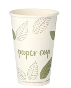 Vienkartiniai puodeliai, be plastiko, popierius, 300 ml, D 8 cm, 50 vnt