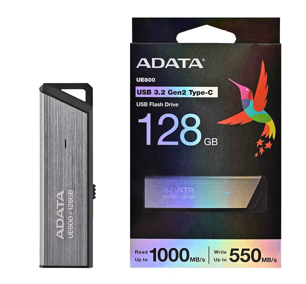 ATMINTIES KAUPIKLIS FLASH USB-C 128GB/SILV AELI-UE800-128G-CSG ADATA