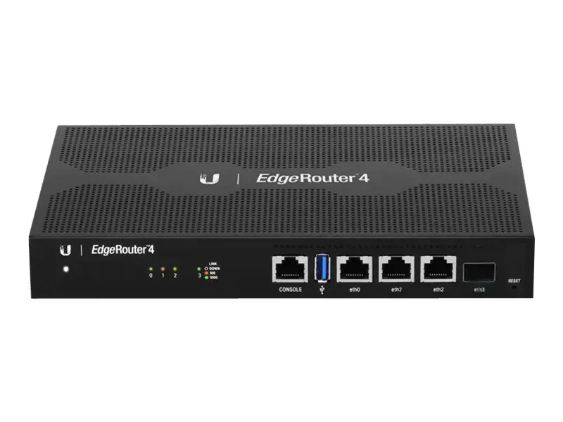 UBIQUITI ER-4 Ubiquiti EdgeRouter ER-4 - 4 prievadų gigabitinis maršrutizatorius su 1 SFP prievadu