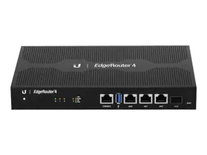 UBIQUITI ER-4 Ubiquiti EdgeRouter ER-4 - 4 prievadų gigabitinis maršrutizatorius su 1 SFP prievadu