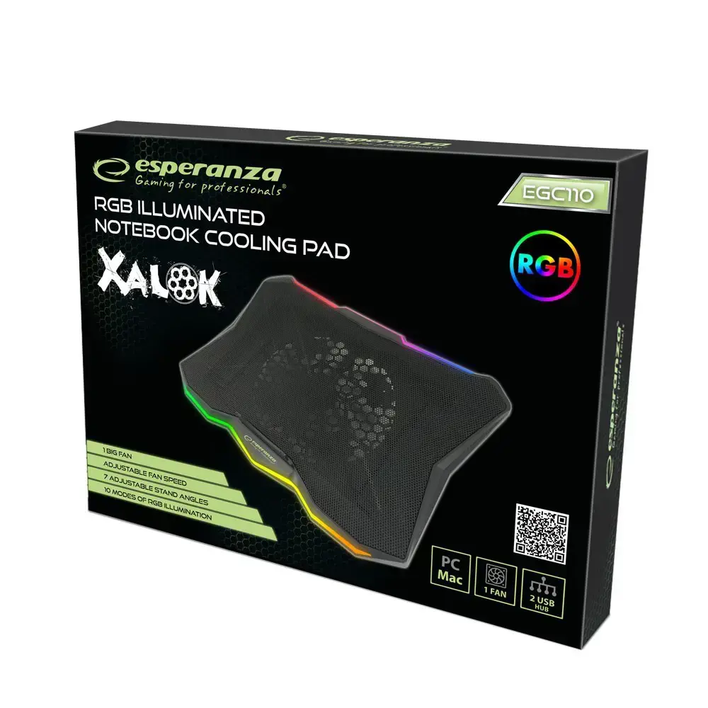 "ESPERANZA" AUŠINIMO STOVAS ŽAIDIMAMS RGB XALOK EGC110