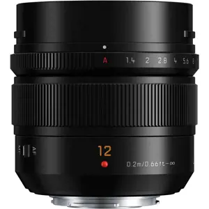 Panasonic Leica DG Summilux 12mm f/1.4 ASPH. lens, black