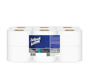 Tualetinis popierius SELPAK, PRO Premium Center feed, 2 sluoksniai, 545 lapeliai, 120 m