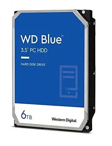 "WD Blue" 6 TB SATA 3,5 colių 6 Gb/s kompiuterio kietasis diskas