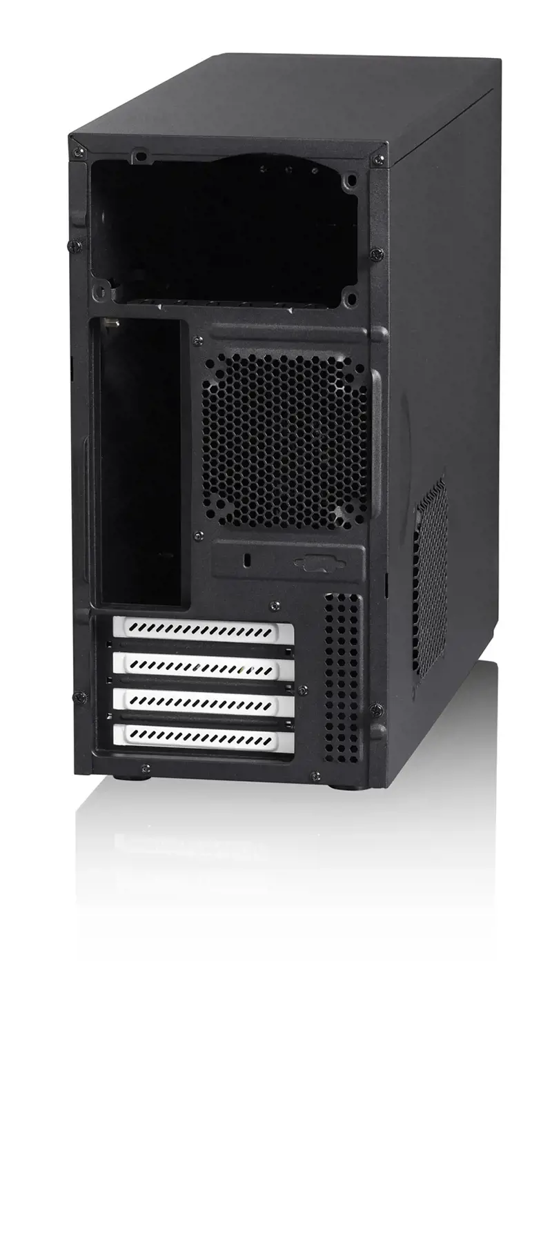 Fractal Design Core 1000 USB 3.0, Midi Tower, kompiuteris, juodas, DTX, micro ATX, Mini-ITX, 14,8 cm, 35 cm