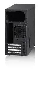 Fractal Design Core 1000 USB 3.0, Midi Tower, kompiuteris, juodas, DTX, micro ATX, Mini-ITX, 14,8 cm, 35 cm