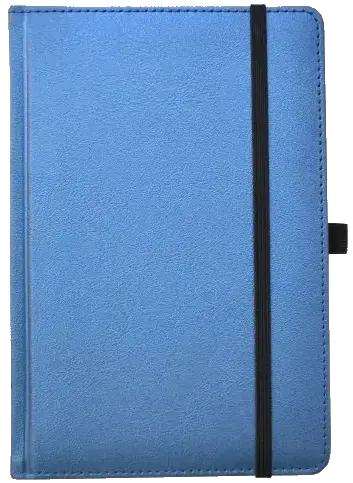 Kalendorius - užrašinė UNIVERSAL BLACK EDITION, PU, A5, be datų, mėlyna