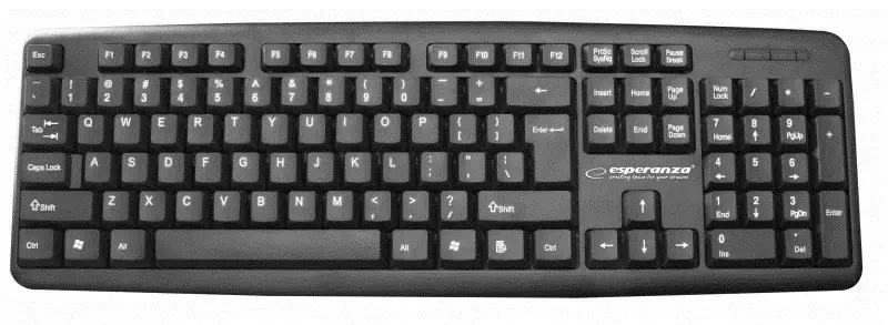 "Esperanza EK134" klaviatūra USB juoda