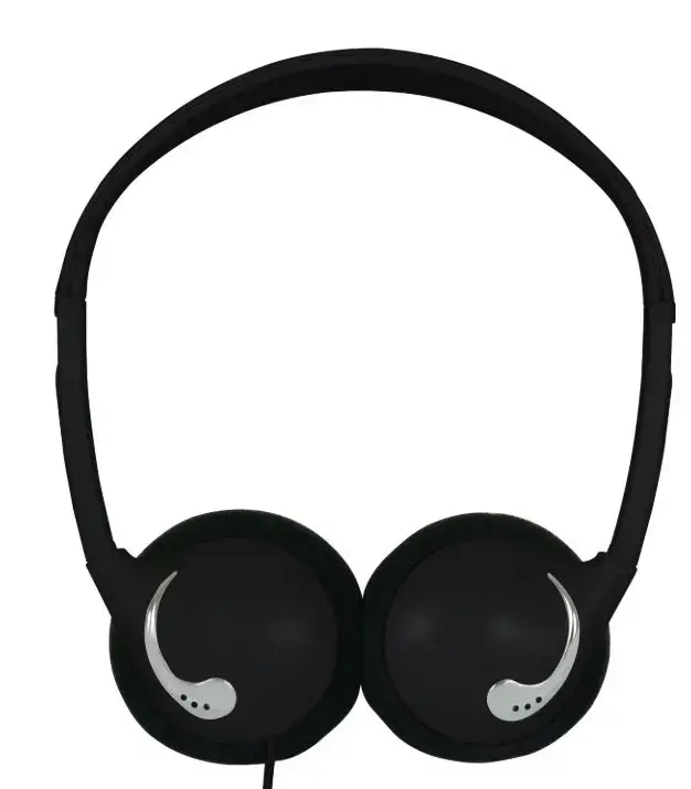 "Koss" laidinės ausinės KPH25k, ant ausų, 3,5 mm, juodos spalvos