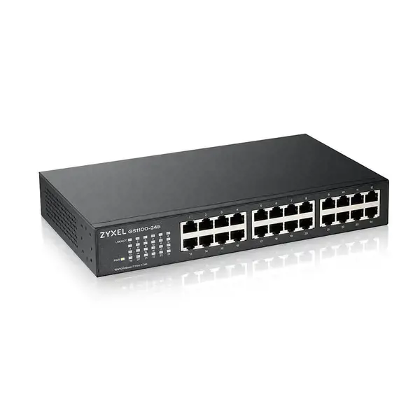 Zyxel GS1100-24E, nevaldomas, Gigabit Ethernet (10/100/1000), montuojamas į stovą, montuojamas ant sienos