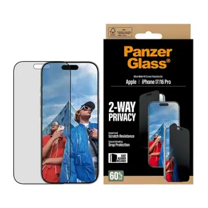 PanzerGlass Screen protector | Apple | iPhone 17/iPhone 16 Pro | Tempered Glass | Transparent | Ult…
