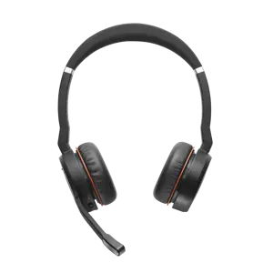 Jabra EVOLVE 75 MS, Wired & Wireless, Office/Call center, 20 - 20000 Hz, 177 g, Headset, Black, Red