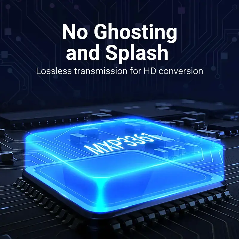 "Vention" "DisplayPort" vyriškos ir HDMI moteriškos lyties adapteris, juodas, "DisplayPort", HDMI, juodas