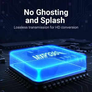 "Vention" "DisplayPort" vyriškos ir HDMI moteriškos lyties adapteris, juodas, "DisplayPort", HDMI, juodas