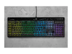 CORSAIR K55 RGB PRO žaidimų klaviatūra su foniniu RGB LED apšvietimu