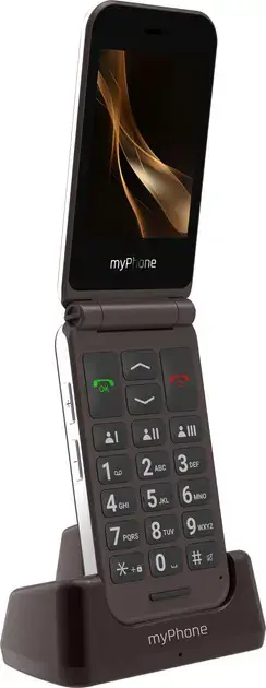 myPhone Harmony LTE Praline Collection | Brown | 2.8+1.44 " | IPS | 48 MB | 128 MB | Single SIM | MicroSD | 3G | Bluetooth | 5.1 | Main camera resolution 2 MP | 1300 mAh