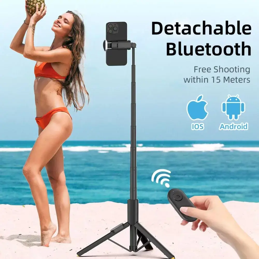 Tech-Protect Selfie Stick Tripod L09S Bluetooth, black