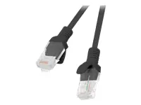 LANBERG PCU5-20CC-0050-BK Lanberg Patchcord RJ45 kat. 5e UTP 0,5 m juodas, 10 vnt.