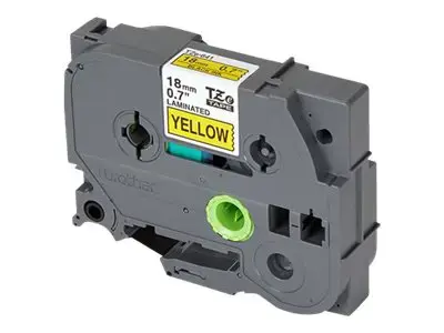 Brother TZE641, juoda ant geltonos spalvos, TZe, geltonas, 1,8 cm, 8 m