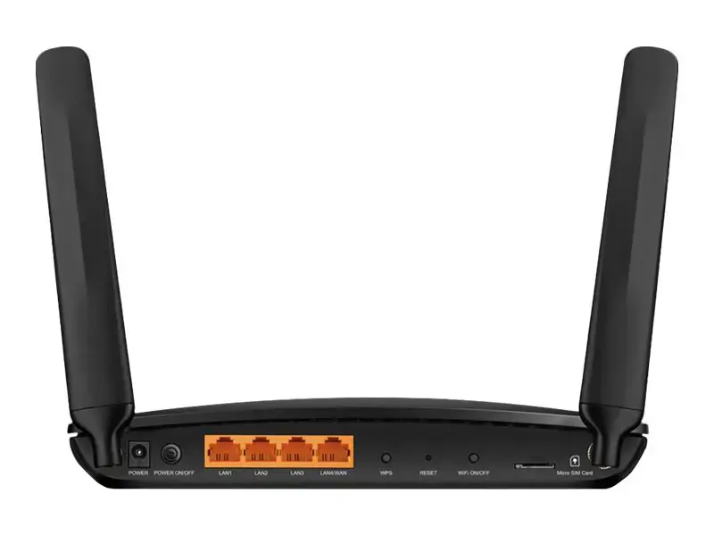 TP-LINK 4G+ LTE maršrutizatorius Archer MR600 802.11ac, 300+867 Mbit/s, 10/100/1000 Mbit/s, Ethernet LAN (RJ-45) prievadai 3, 4G, 2x nuimama antena, LTE cat 6