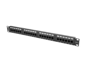 LANBERG PPU6-1024-B "Lanberg" jungiamoji panelė 24 prievadai 1U, kat. 6, juoda