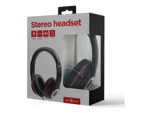 GEMBIRD MHS-LAX-B Gembird mikrofonas ir stereo ausinės Los Andželas su garsumo reguliatoriumi, juodos spalvos