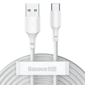 "Baseus" kabelių rinkinys (USB - C tipo USB 2 vnt.). "Power Delivery Quick Charge" 40W 5A 1,5 m. (b…