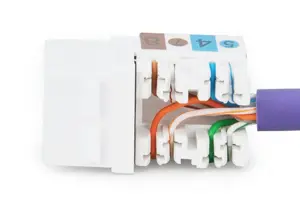 DIGITUS Keystone modulis Cat6 RJ45 neekranuotas kabelis, montuojamas per LSA juosteles, E klasė
