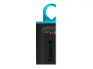 KINGSTON 64 GB USB 3.2 Gen 1 duomenų kaupiklis "DataTraveler Exodia", juoda + žydra