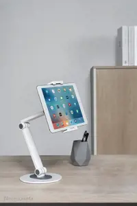 "Neomounts by Newstar" planšetinio kompiuterio stovas, Mobilusis telefonas/išmanusis telefonas, Planšetinis kompiuteris/UMPC, Pasyvus laikiklis, Stalas, Baltas