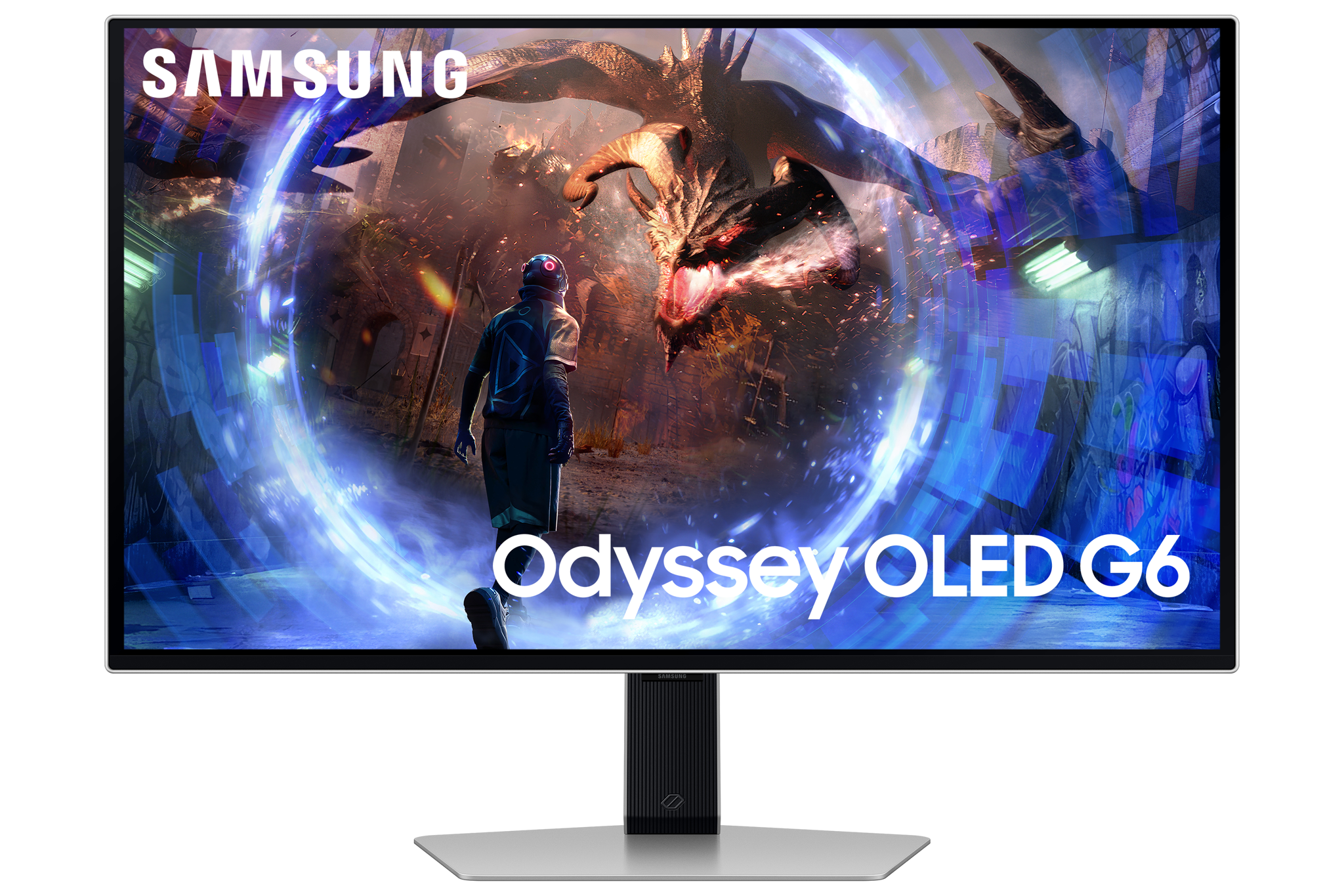 Samsung G60SD, 68.6 cm (27"), 2560 x 1440 pixels, Quad HD, OLED, 0.03 ms, Silver