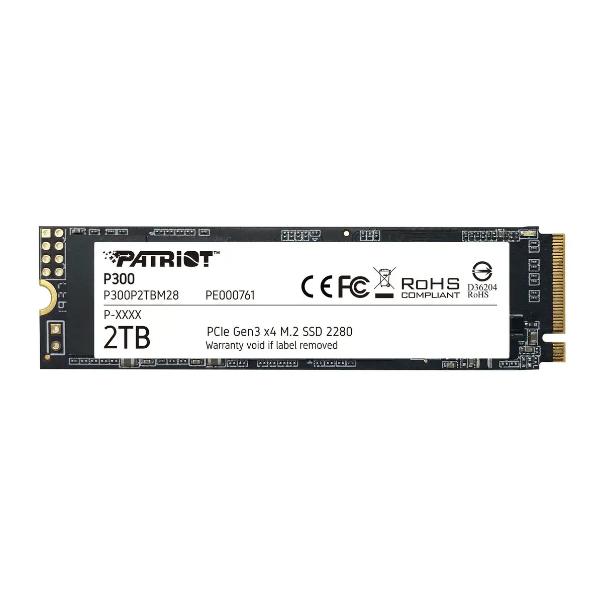 SSD diskas PATRIOT MEMORY P300 2 TB, M.2 2280, PCI Express 3.0 x4 (NVMe)