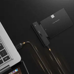 Ugreen 70609, HDD/SSD korpusas, 2,5", Serial ATA III, 5 Gb/s, karšto keitimo, juodas