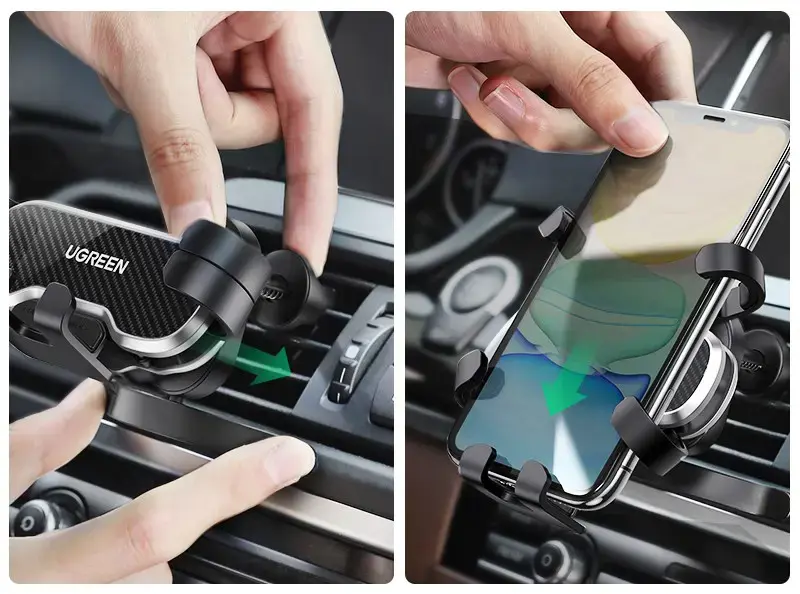 Ugreen Gravity Drive Air Vent Car Mount Phone Holder black (80871)