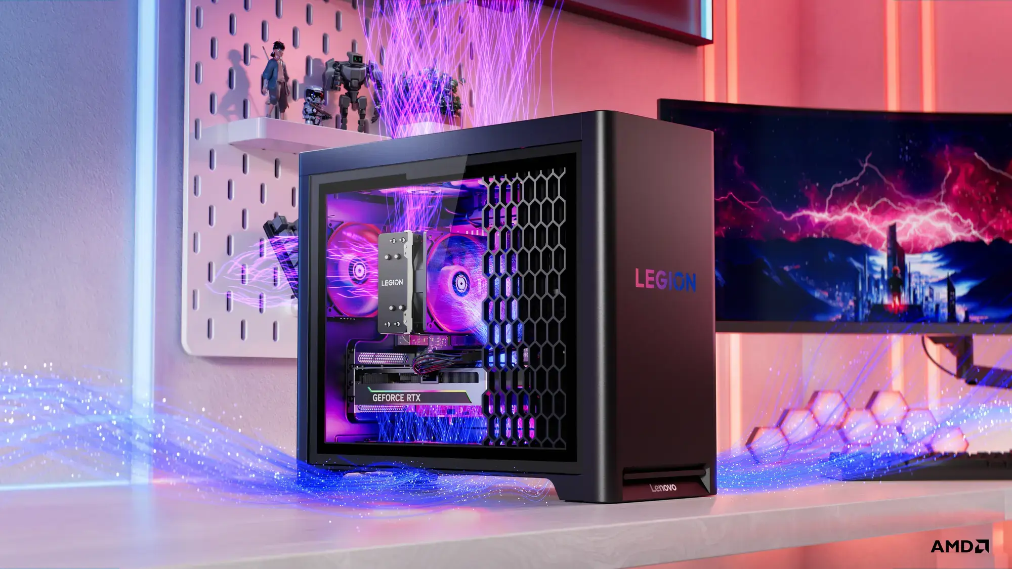 Lenovo Legion | T5 30AGB10 | Desktop | Tower | AMD Ryzen 7 | 7700X | 32 (2x16GB) GB | UDIMM DDR5 | 512 GB | NVIDIA GeForce RTX 5070 | No keyboard | Windows 11 Pro | Warranty 24 month(s)