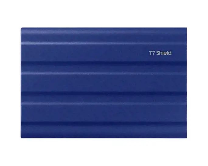 SAMSUNG nešiojamasis SSD T7 Shield 1TB USB 3.2 Gen 2 + IPS 65 mėlyna