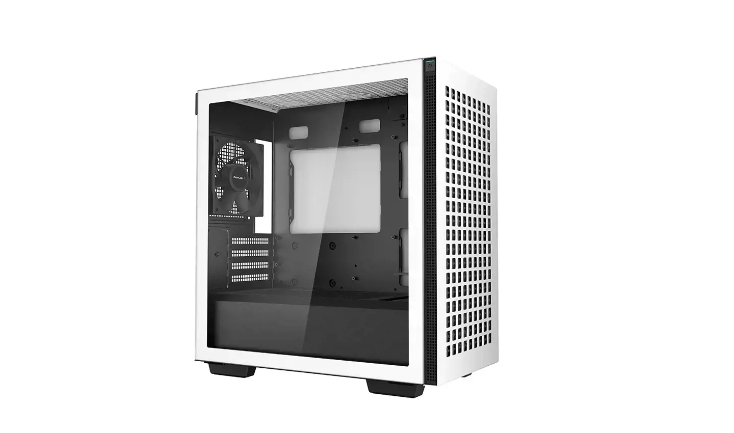"DeepCool CH370 WH", "Mini Tower", kompiuteris, baltas, "micro ATX", "Mini-ITX", ABS, plienas, grūdintas stiklas, daugialypis