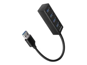 AXAGON HUE-M1A 4x USB3.2 Gen 1 MINI šakotuvas, metalinis, 20 cm USB-A laidas
