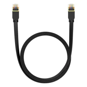 "Baseus Cat 7 UTP Ethernet RJ45 kabelis plokščias 2 m juodas
