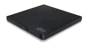 "Hitachi-LG Slim" nešiojamasis DVD įrašymo įrenginys, juodas, dėklas, stalinis/nešiojamasis kompiut…